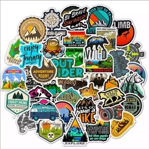 50 pcs Outdoor Camping 🏕 Arts 🎭 Crafts‎ Stickers